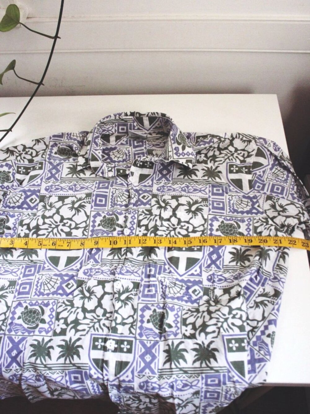 Vintage Wet Dog Hawaiian Shirt Tropical Floral Animal Button-Up Cotton Small 90s - Picture 5 of 7